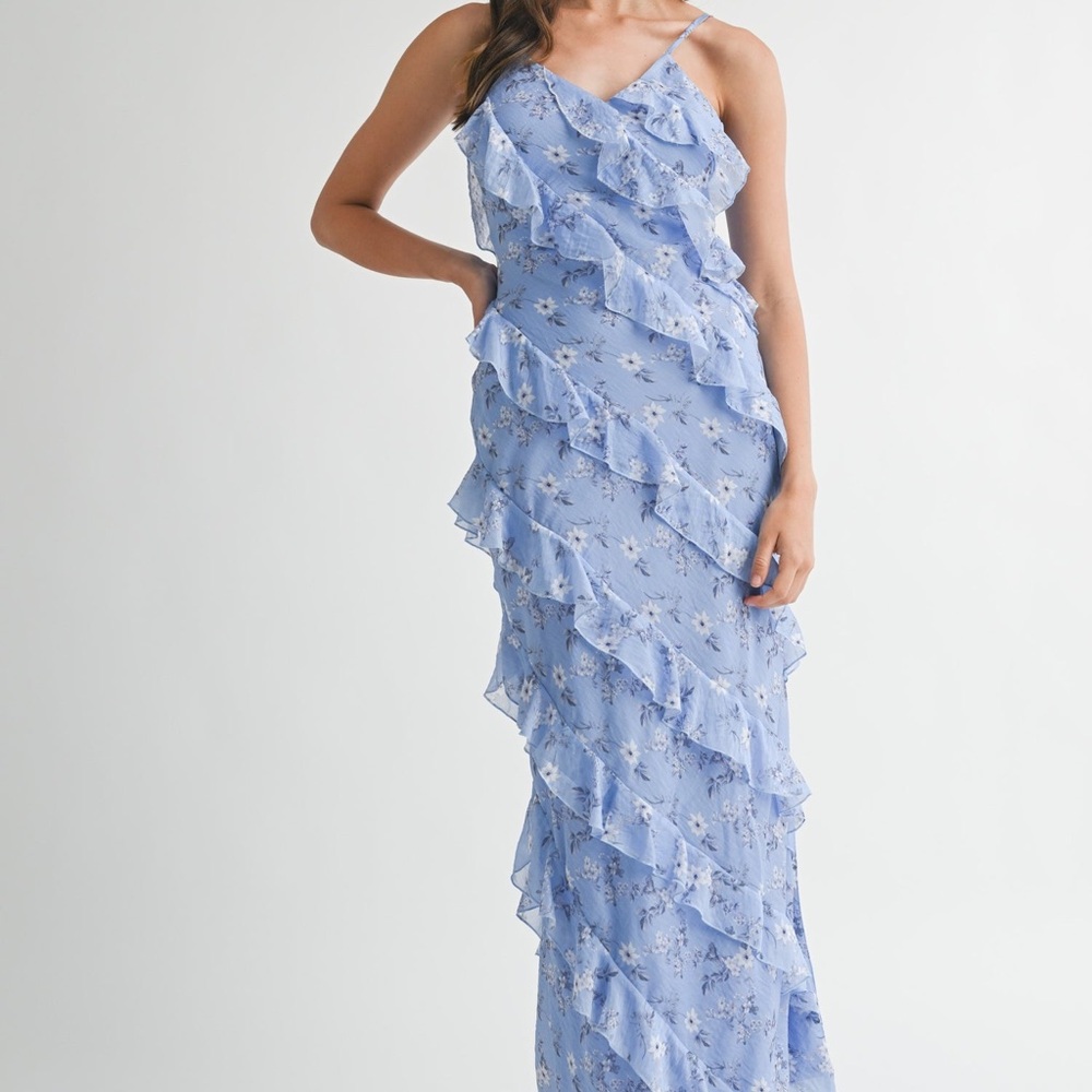 Mable The Maribel Dress in Periwinkle